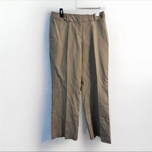 Worthington Curvy Fit Perfect Trouser Pants khaki Tan  Size 8 Wide Leg Office
